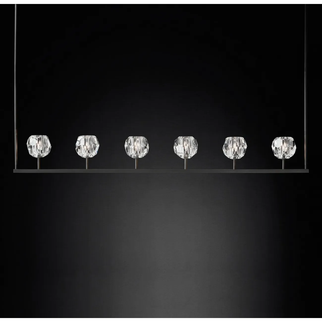 Люстра RH Boule De Cristal Linear Chandelier 6 от ImperiumLoft