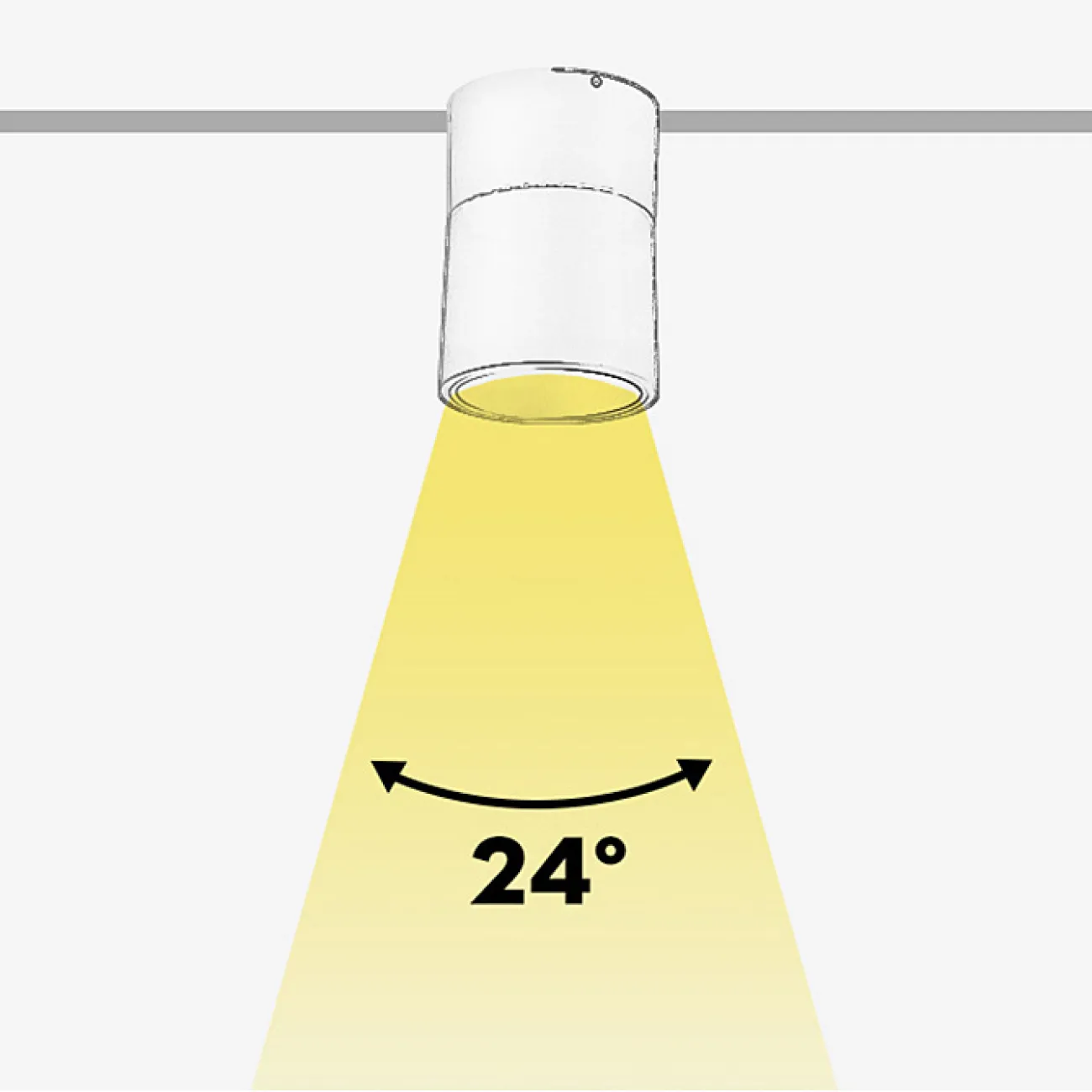 Накладной светодиодный светильник с плафоном в форме песочных часов с регулировкой угла наклона FLEXA White 4000К Накладной светодиодный светильник с плафоном в форме песочных часов с регулировкой угла наклона FLEXA White 4000К