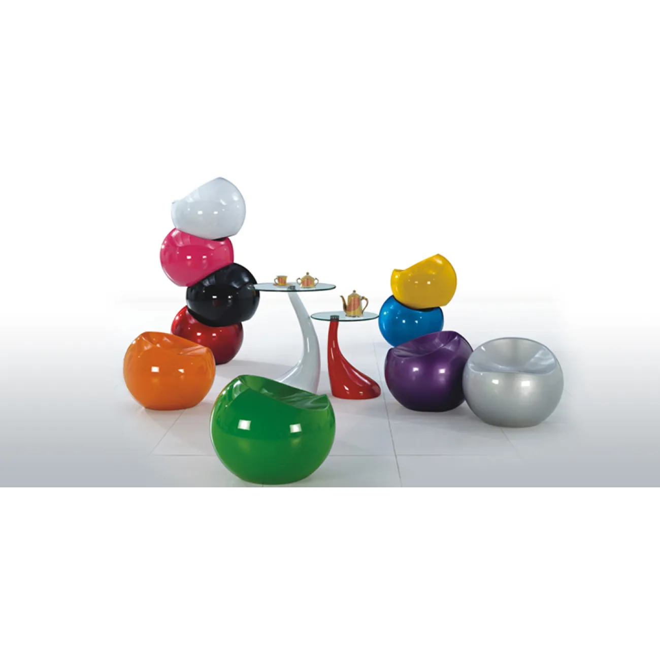 Большой табурет Finn Stone Ball Chair от LaLume