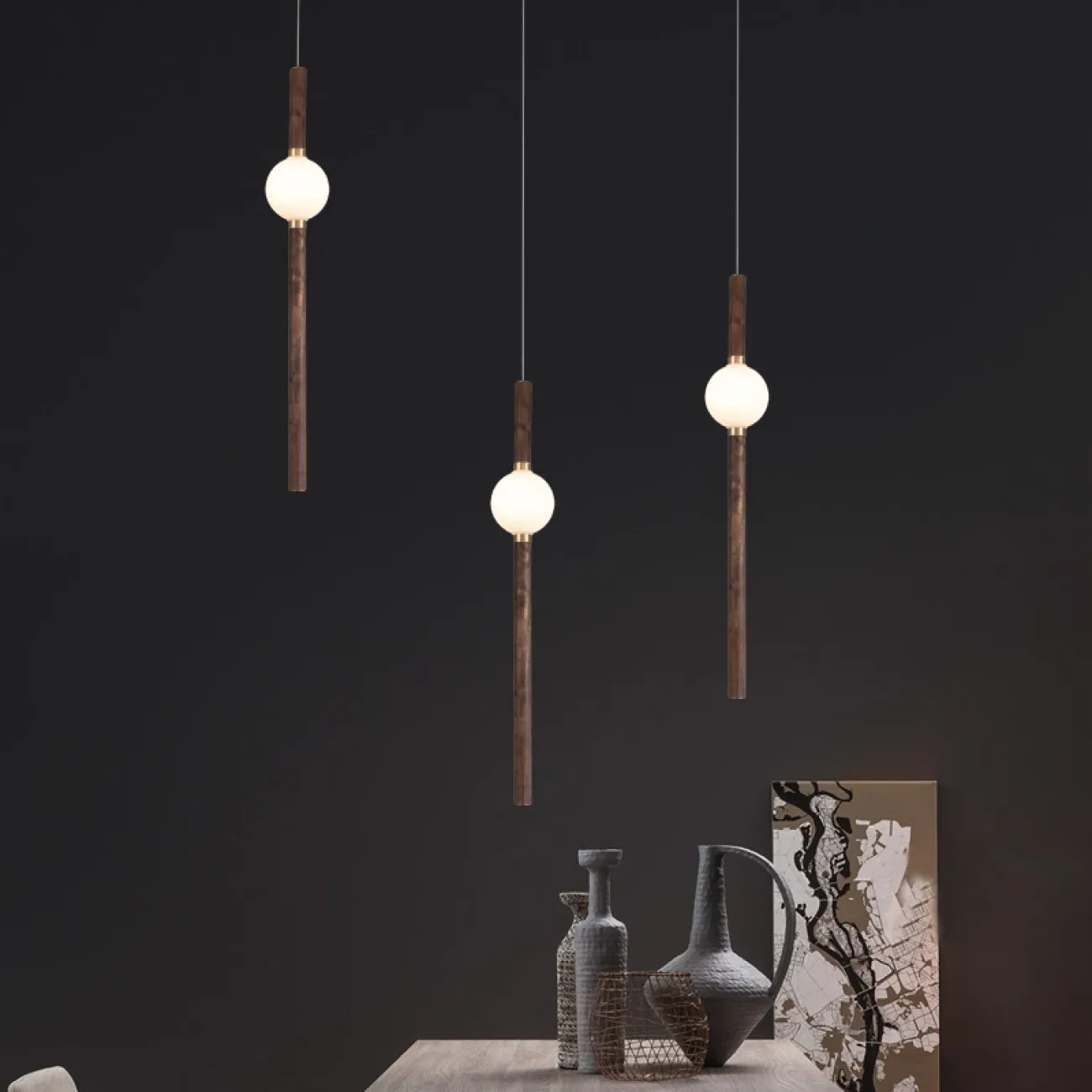 Подвесной светильник CORNELL L64 nut 4000К от ImperiumLoft