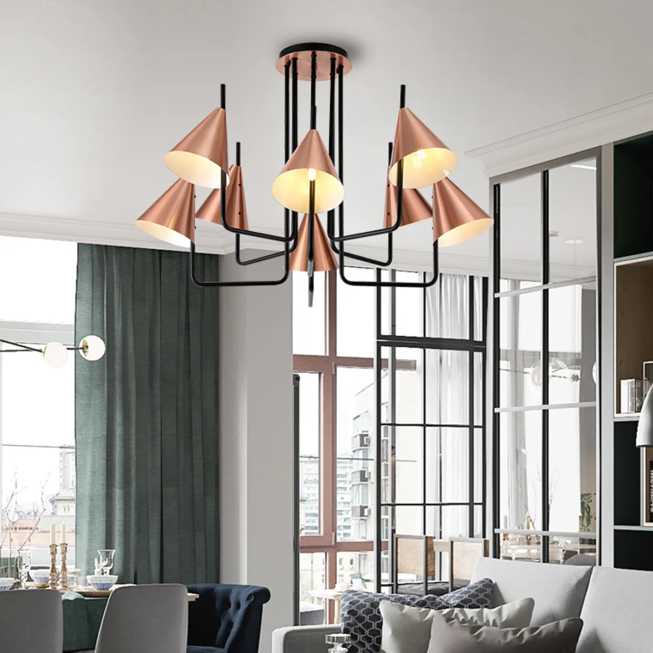 Люстра на штанге CRATER от ImperiumLoft Люстра на штанге CRATER от ImperiumLoft