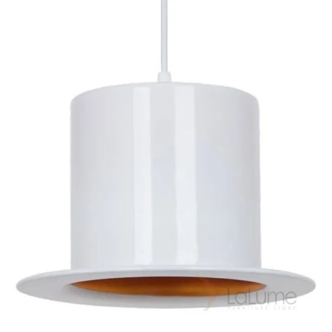 Подвесной светильник Pendant Lamp Banker Bowler Hat White I от LaLume