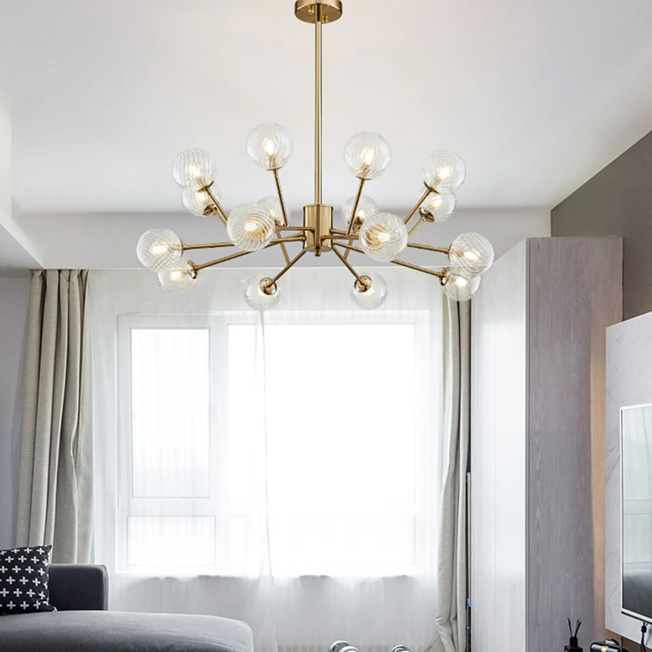 Люстра на штанге EMBOS B от ImperiumLoft