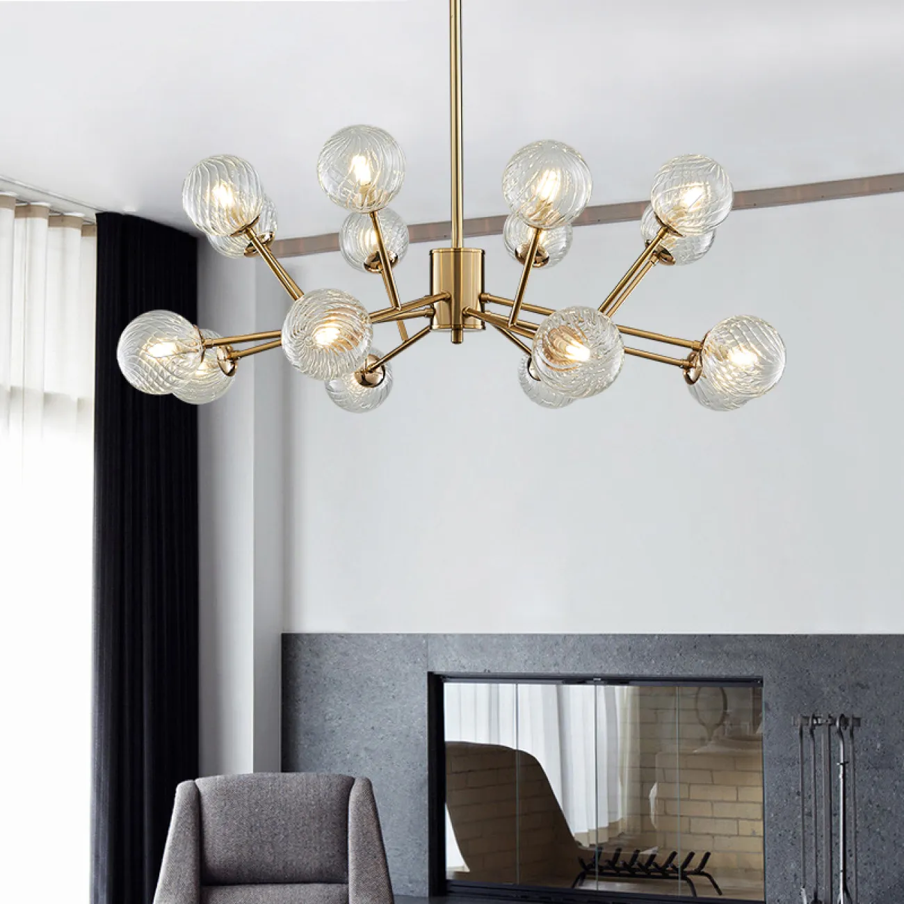 Люстра на штанге EMBOS B от ImperiumLoft