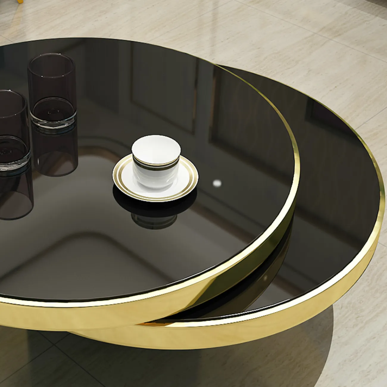 Дизайнерский журнальный столик - LaLume-AP00339