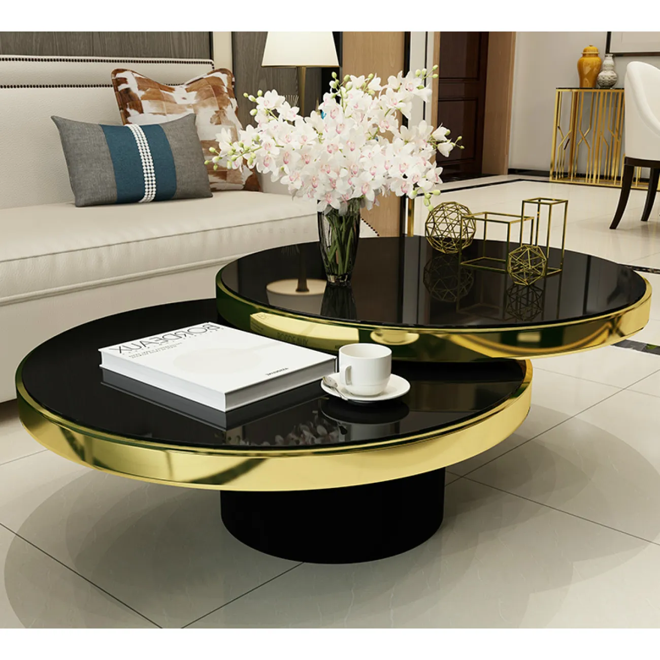 Дизайнерский журнальный столик - LaLume-AP00339