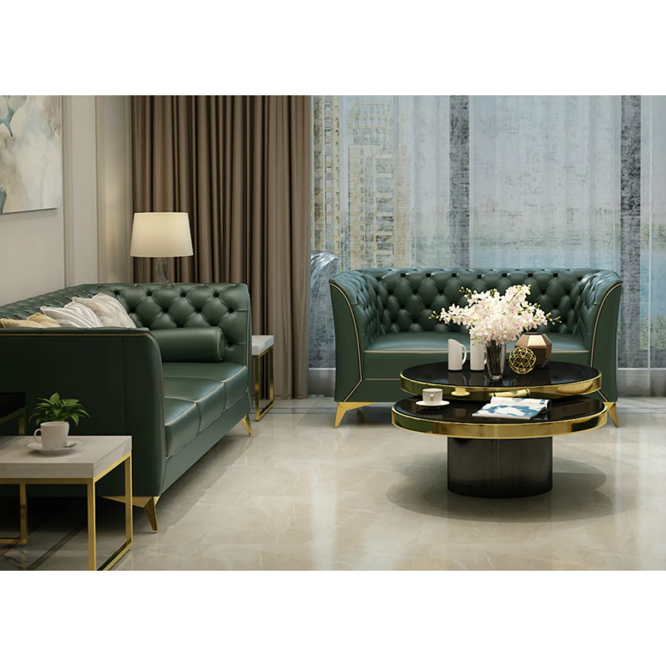 Дизайнерский журнальный столик - LaLume-AP00339