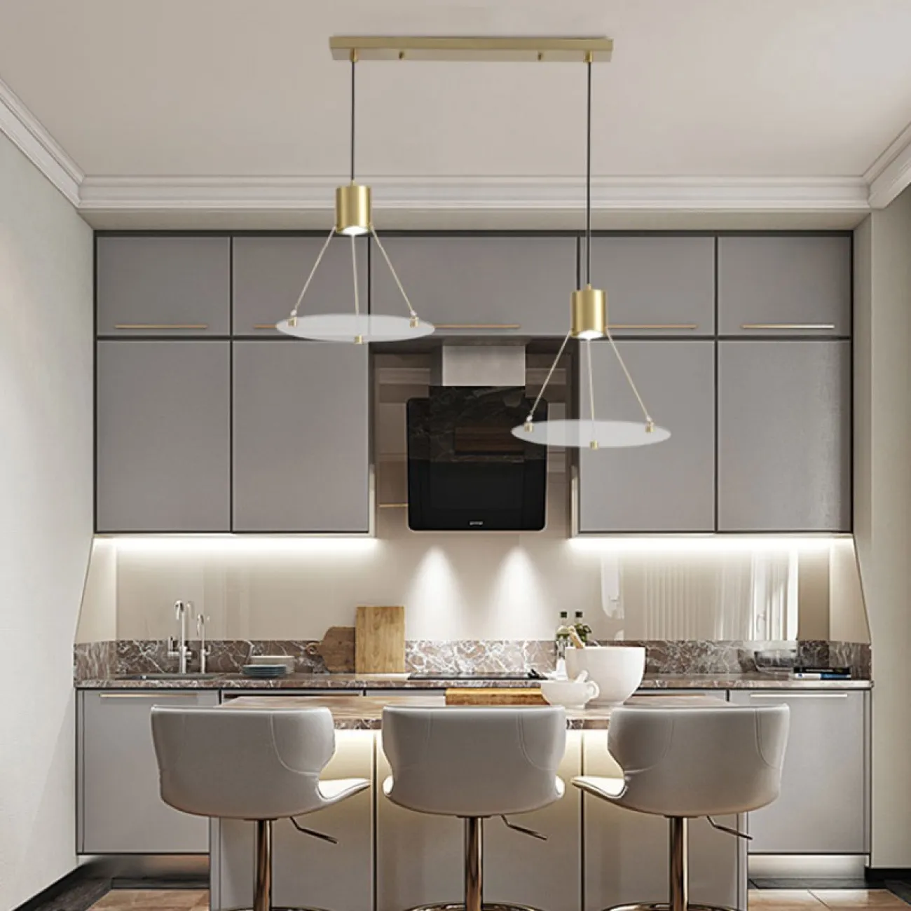 Подвесной светильник TLAP 2 Планка от ImperiumLoft