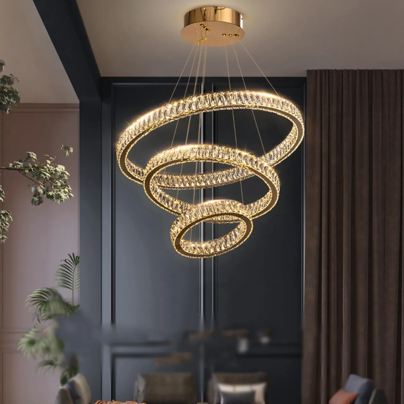 Подвесная люстра BERTOLDA B D30+50 от ImperiumLoft