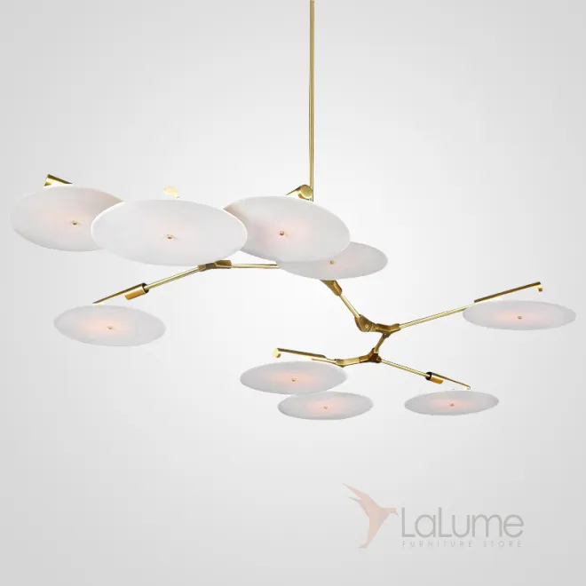 Люстра Адель Branching With Porcelain Disc BD 9 от ImperiumLoft
