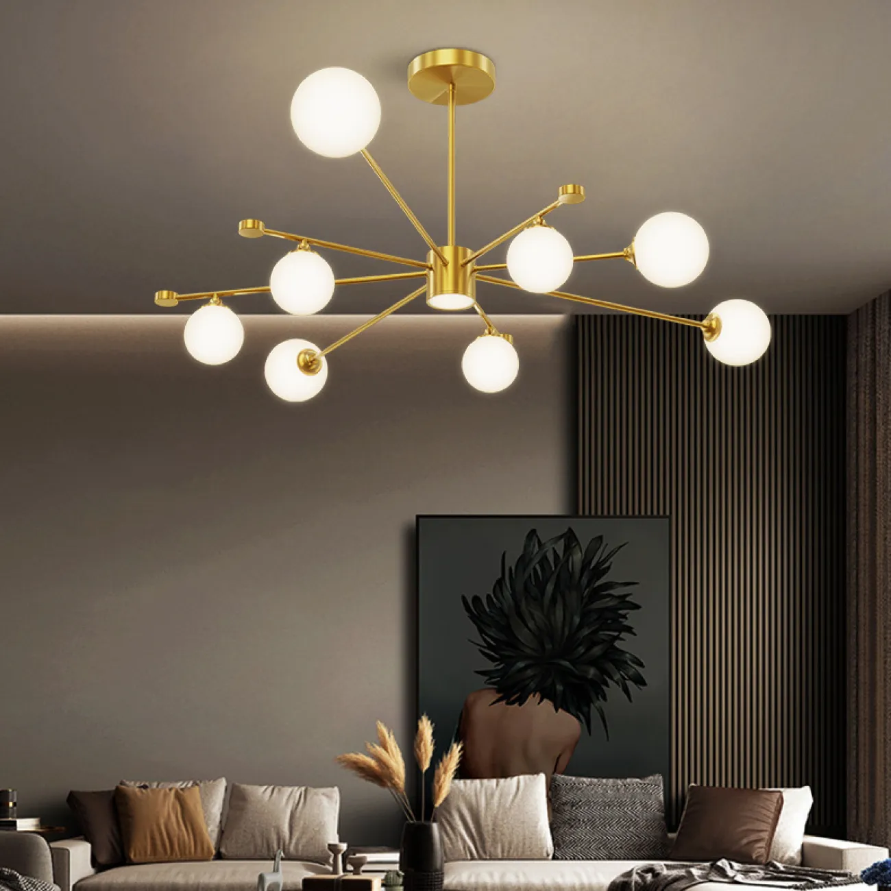 Потолочная люстра LEAGUE L9 Gold от ImperiumLoft Потолочная люстра LEAGUE L9 Gold от ImperiumLoft