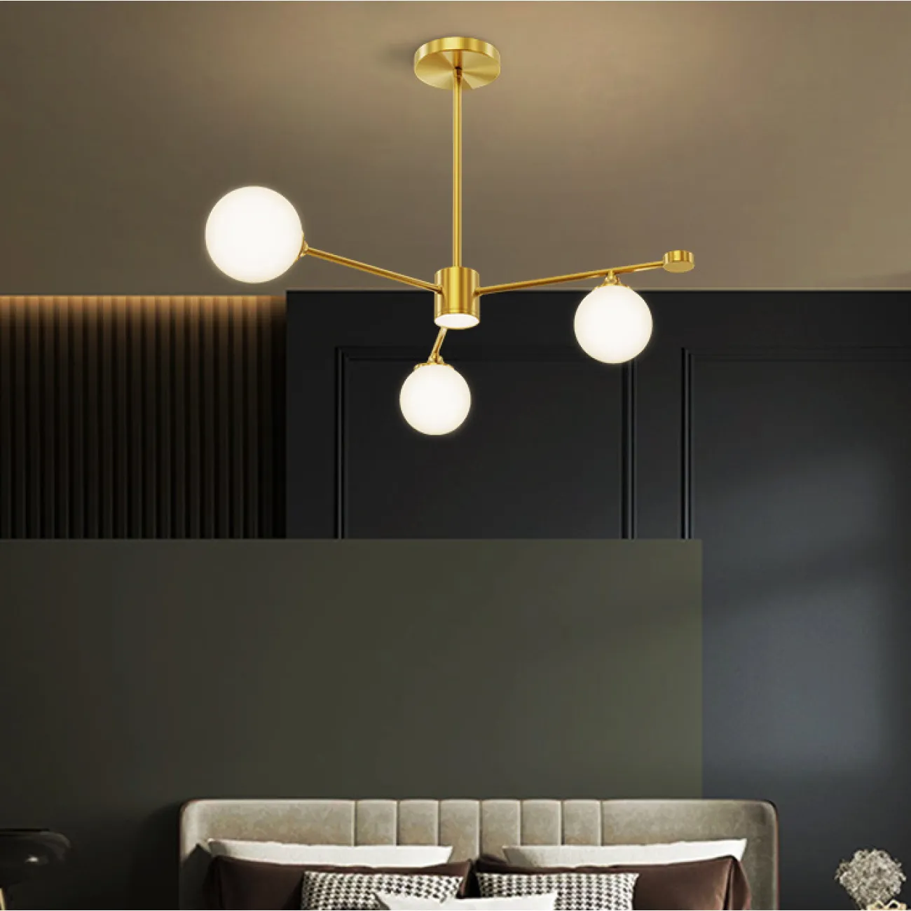 Потолочная люстра LEAGUE L9 Gold от ImperiumLoft Потолочная люстра LEAGUE L9 Gold от ImperiumLoft