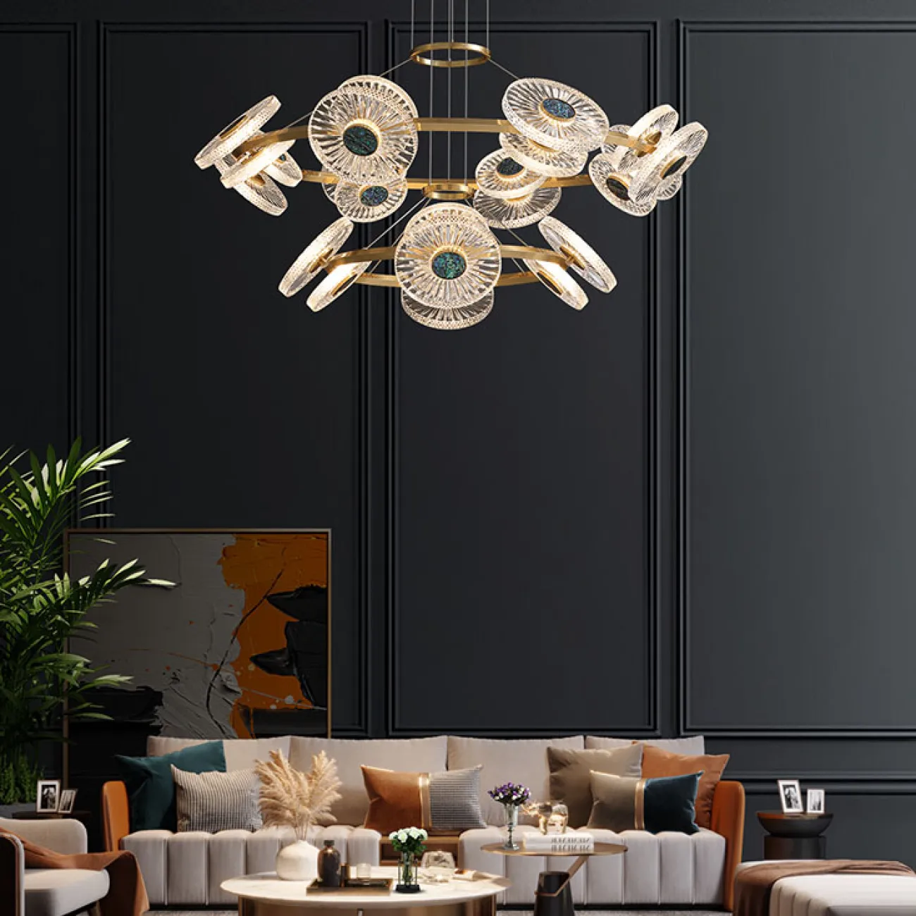 Подвесная люстра ROSEMARY L16 от ImperiumLoft