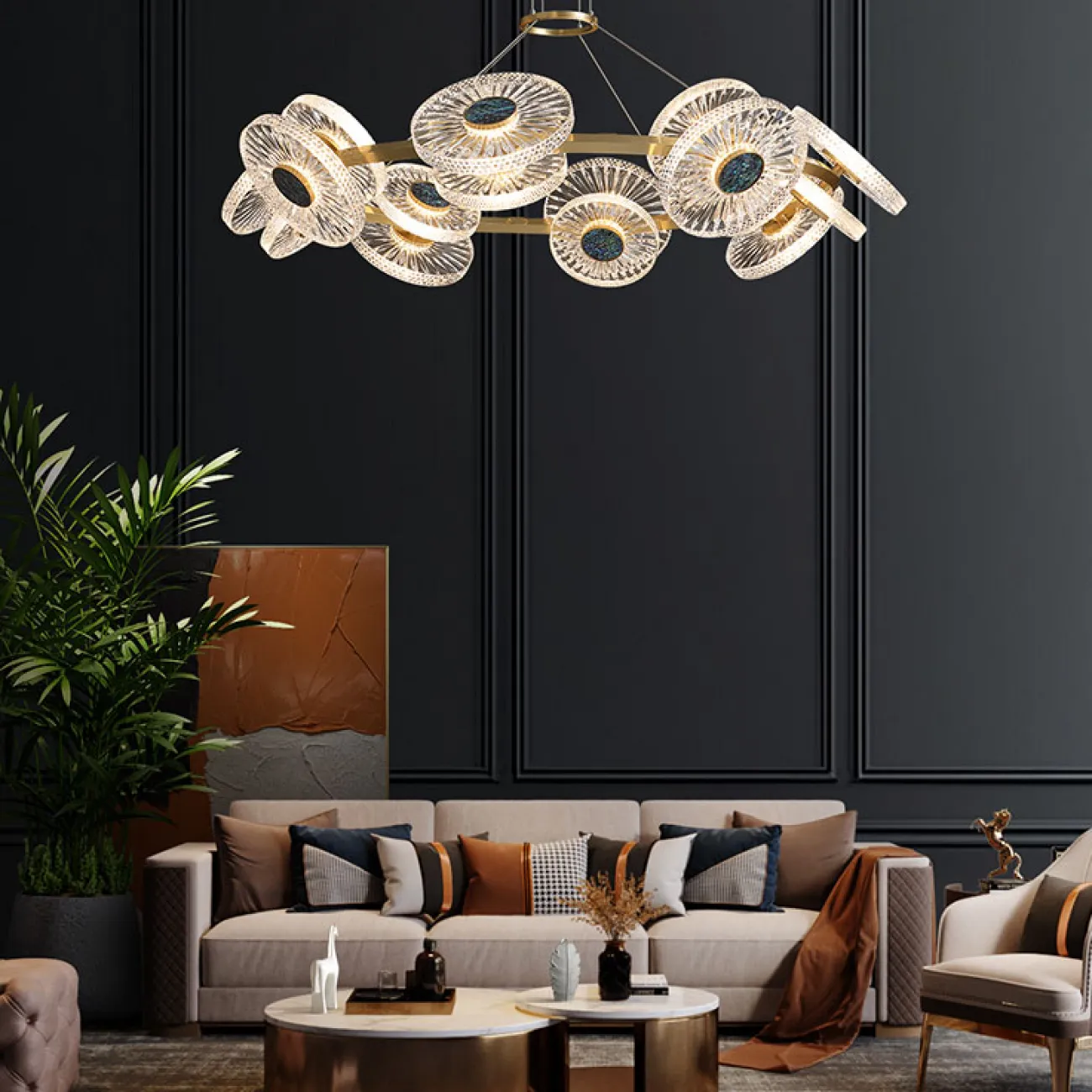 Подвесная люстра ROSEMARY L20 от ImperiumLoft