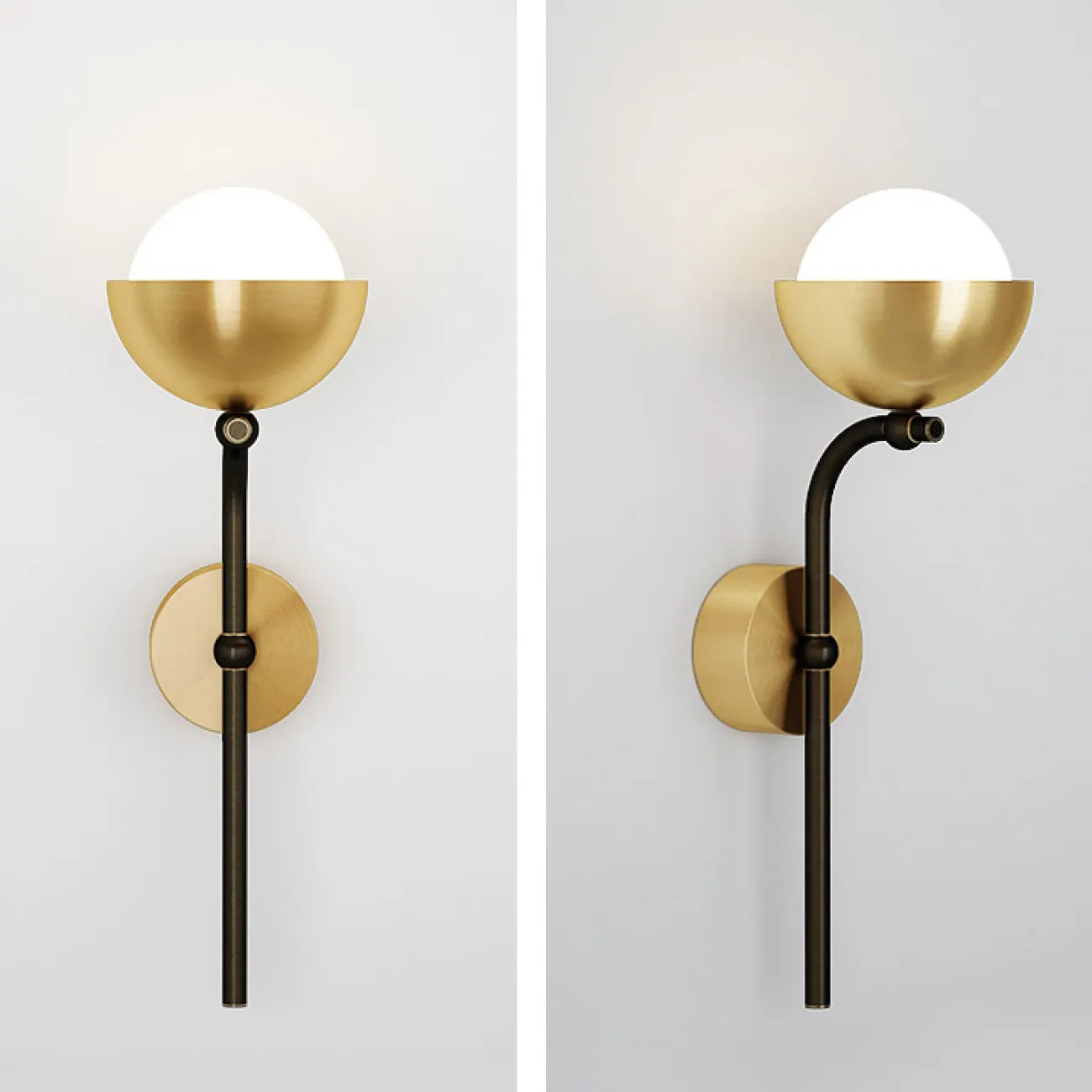 Настенный светильник FABIANA WALL Brass Black от ImperiumLoft