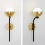 Настенный светильник FABIANA WALL Brass Black от ImperiumLoft