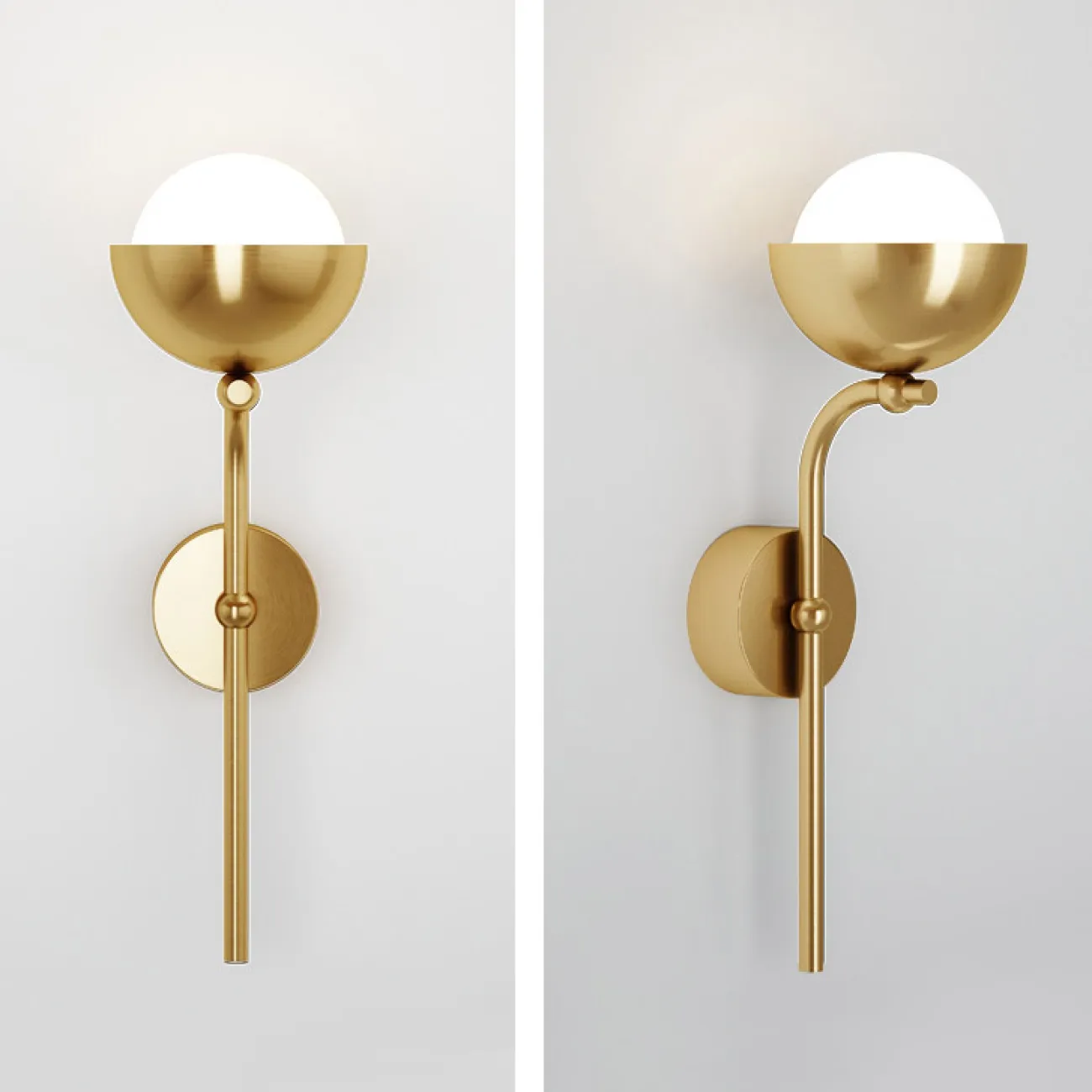 Настенный светильник FABIANA WALL Brass Black от ImperiumLoft