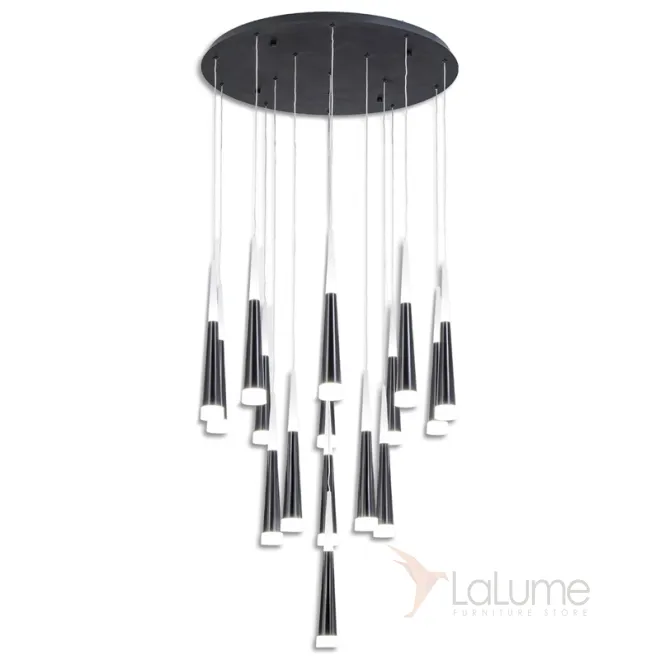 Люстра Vibia Slim Jordi Vilardell Black Cascade 16 designed by Jordi Vilardell