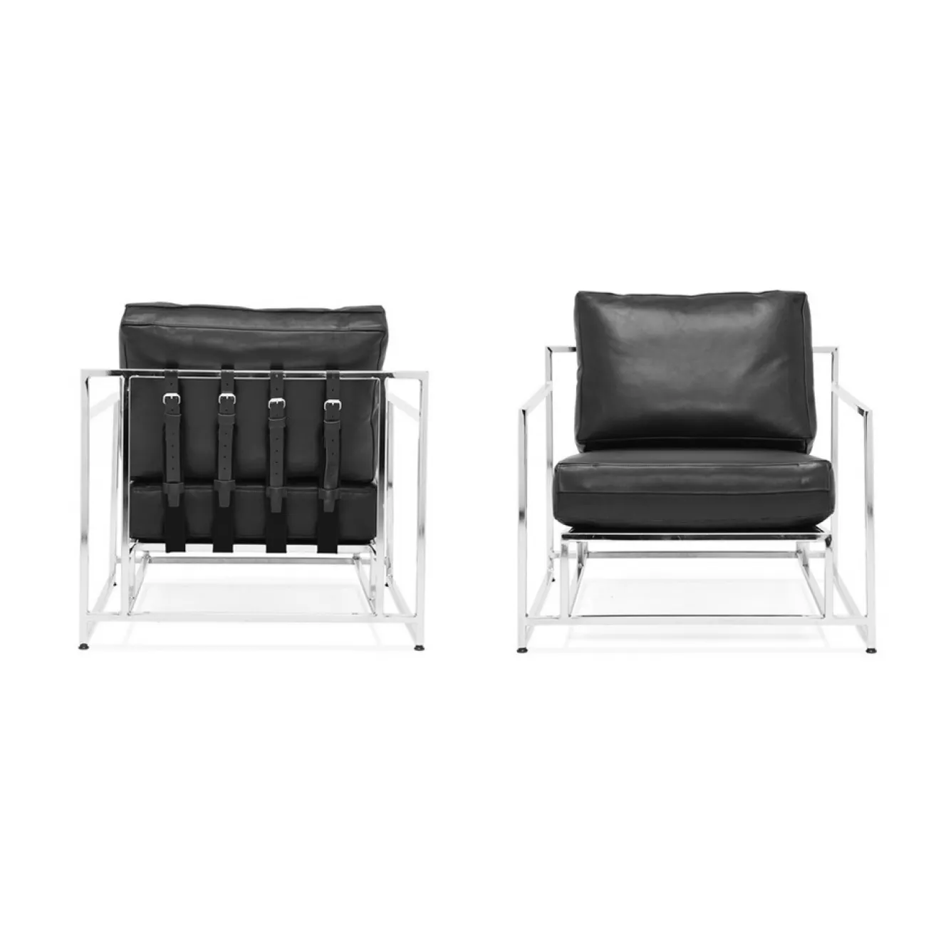 Кресло Black Calfskin Armchair designed by Stephen Kenn and Simon Miller от LaLume