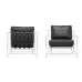 Кресло Black Calfskin Armchair designed by Stephen Kenn and Simon Miller