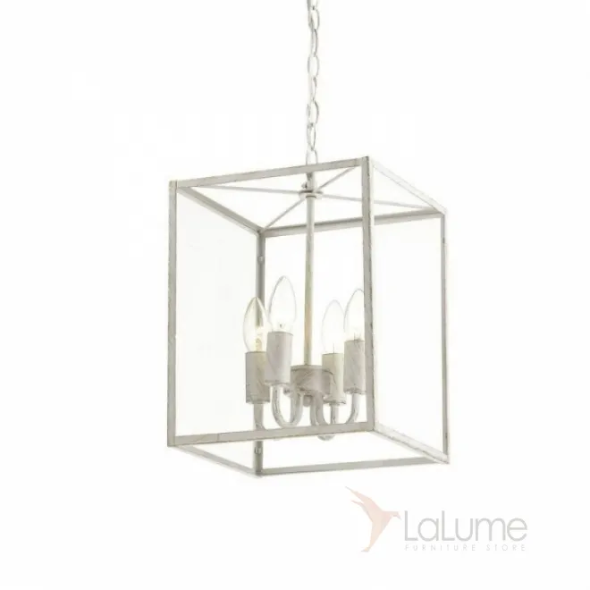 Подвесной светильник Loft Industrial Ortogonal Pendant Cube White 4