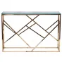 Консоль Serene Furnishing Gold Clear Glass Top Console от LaLume