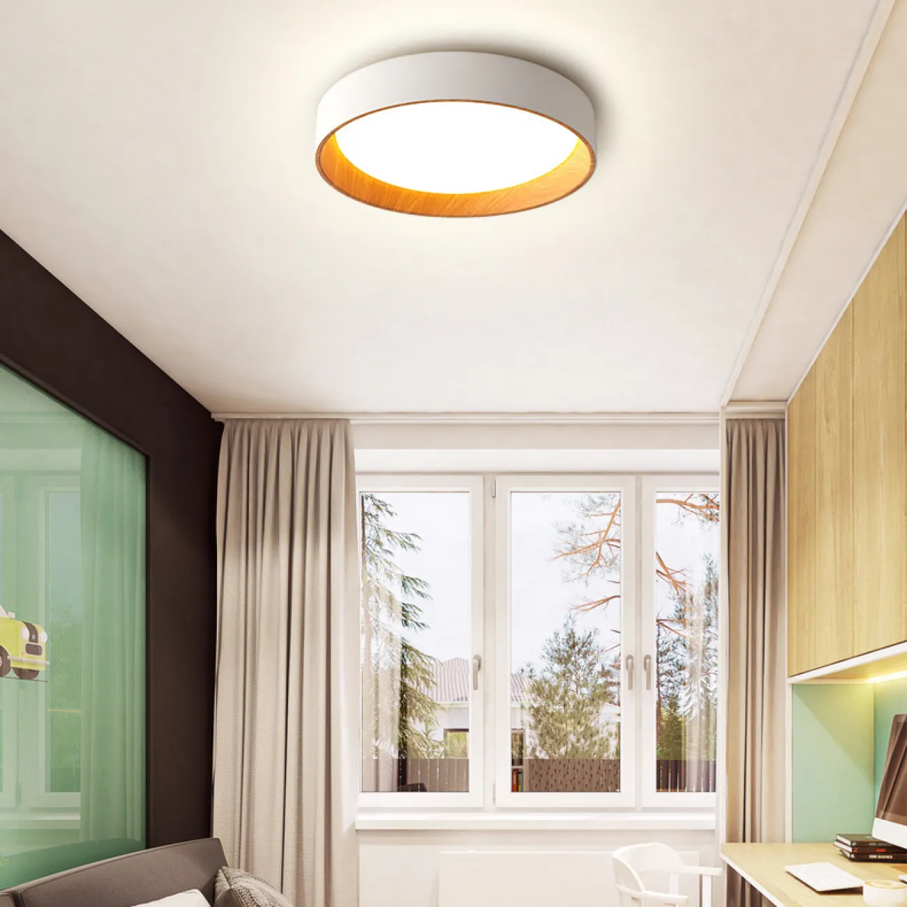 Потолочный светильник WENNY D55 Трехцветный свет от ImperiumLoft