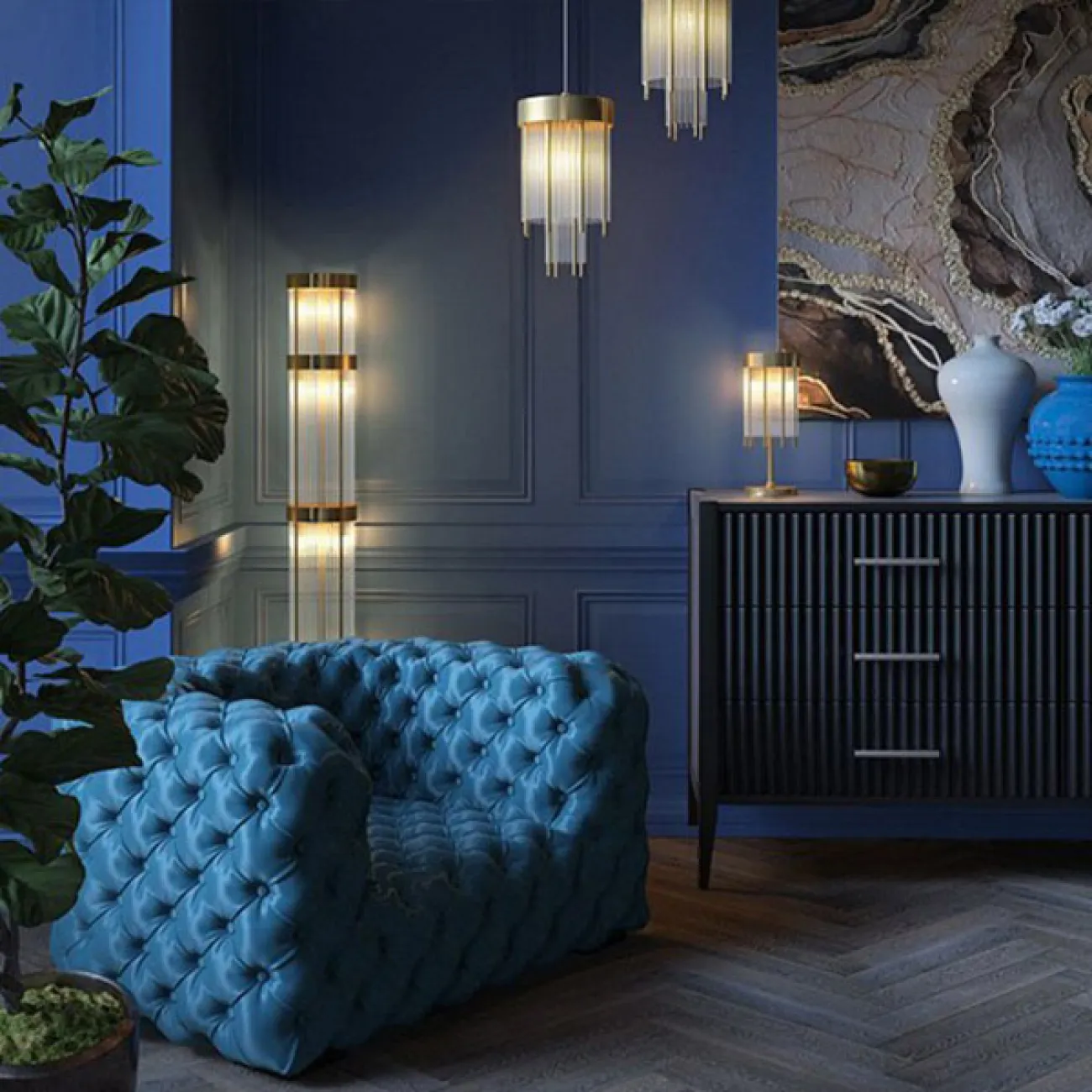 Настольная лампа ABUR TAB от ImperiumLoft