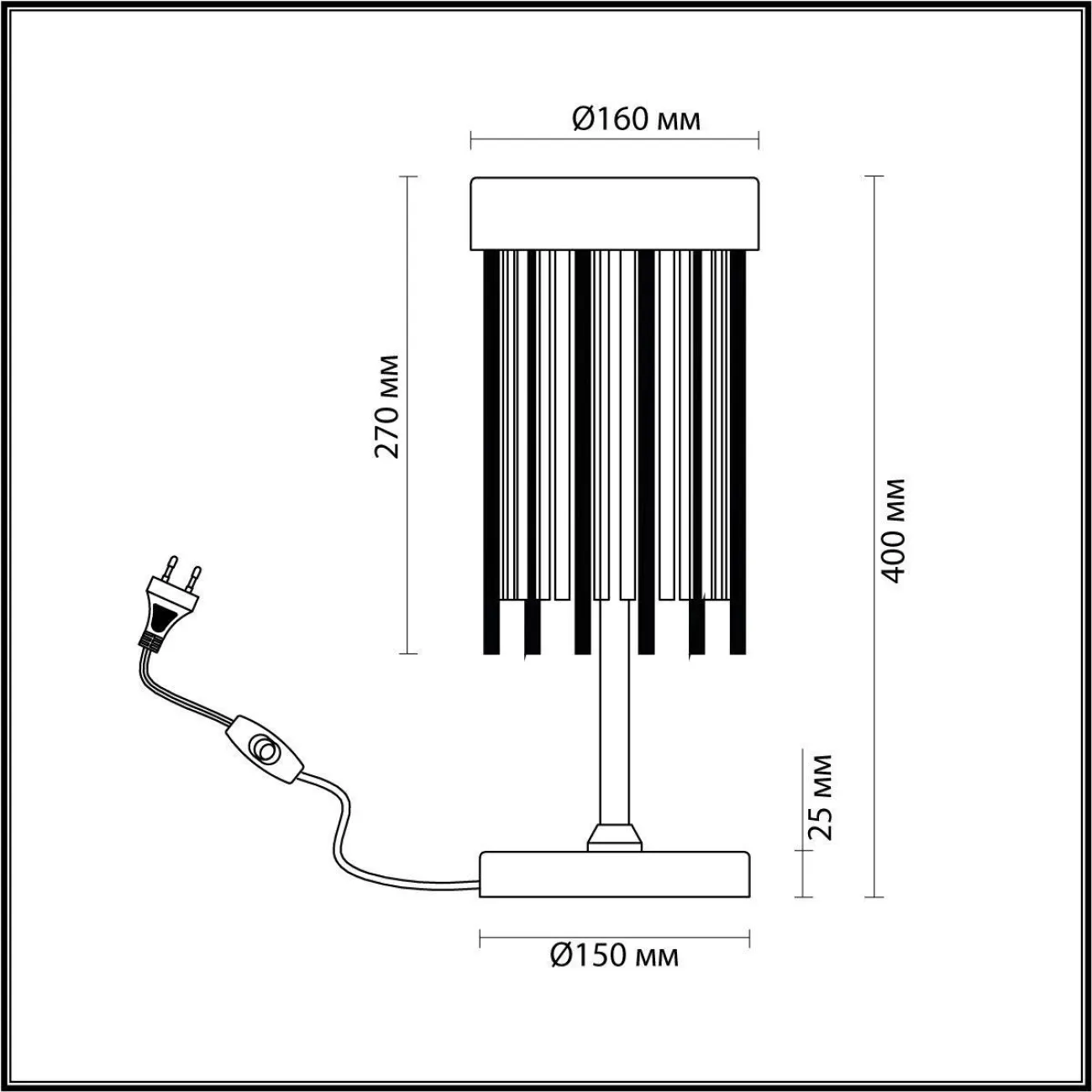Настольная лампа ABUR TAB от ImperiumLoft