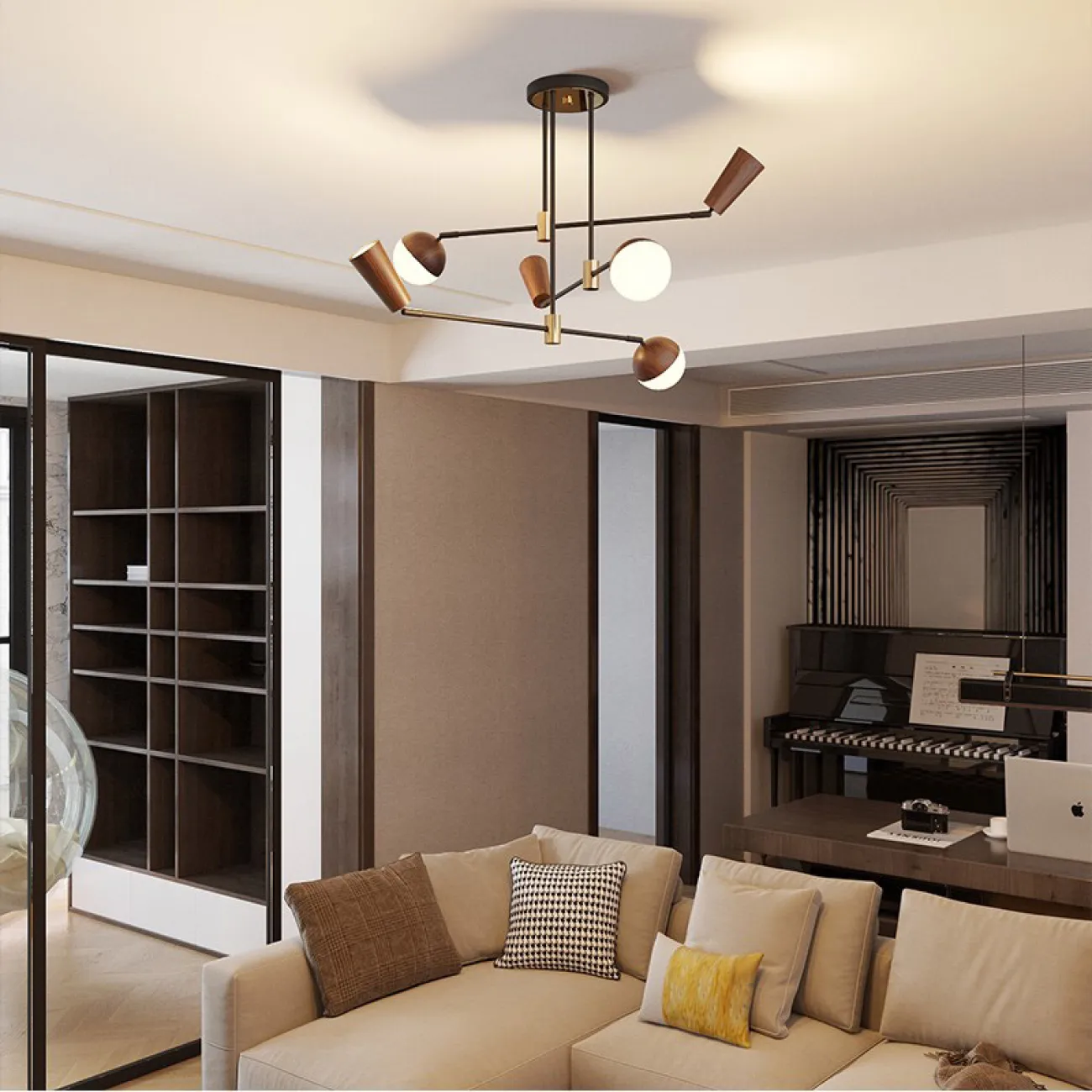 Потолочная люстра TAHVO L4 от ImperiumLoft Потолочная люстра TAHVO L4 от ImperiumLoft