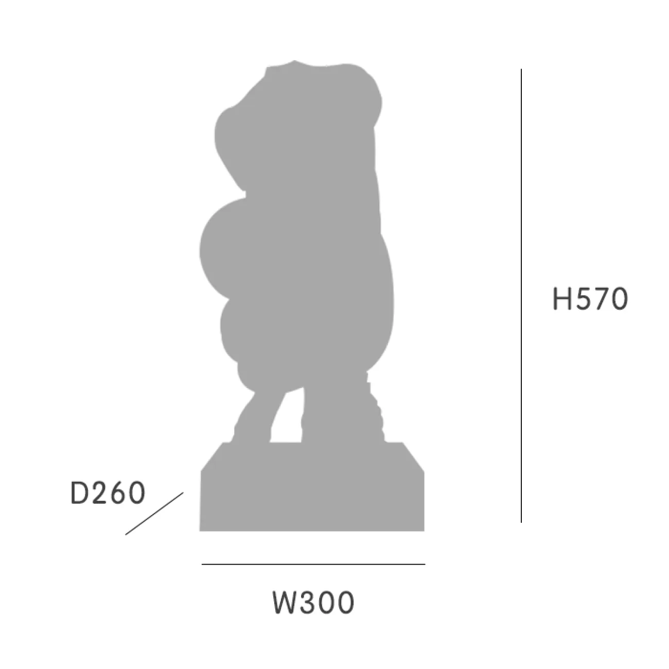 Дизайнерская скульптура фигура женщины LaLume-SKT00132