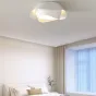 Потолочная светодиодная люстра с двуслойным ассиметричным абажуром HEMMO CH D50 4000К