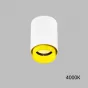 Накладной точечный светильник c плафоном цилиндрической формы RESTON White Yellow 4000К