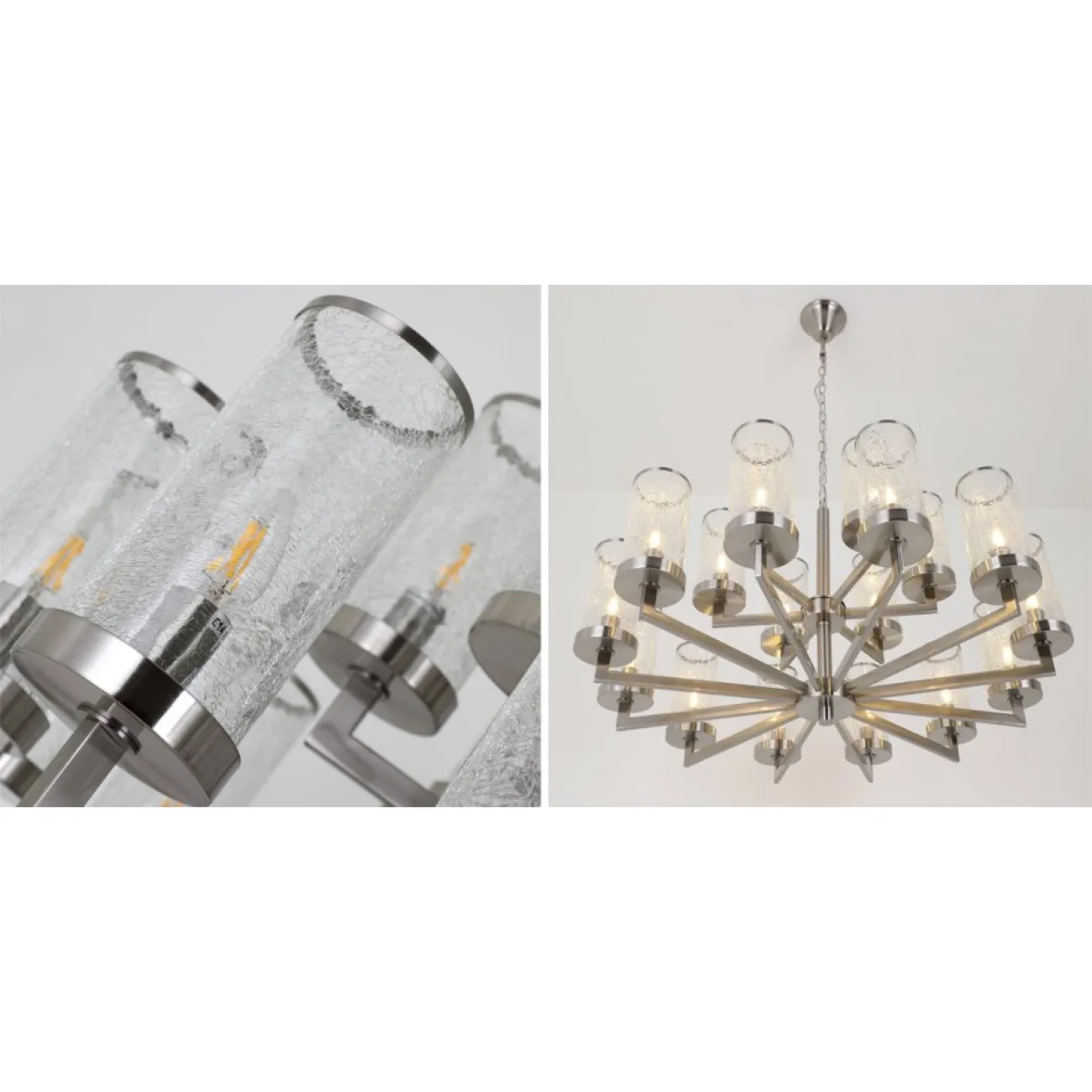Люстра LIAISON TWO-TIER Chandelier 18 Silver от ImperiumLoft Люстра LIAISON TWO-TIER Chandelier 18 Silver от ImperiumLoft