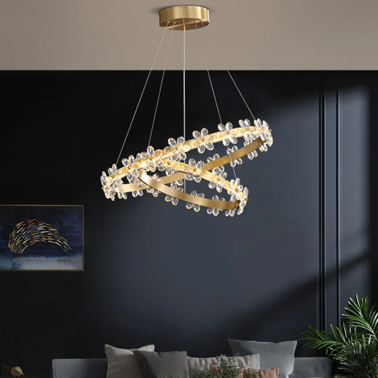 Подвесная люстра FLORENTINA RING D63 от ImperiumLoft