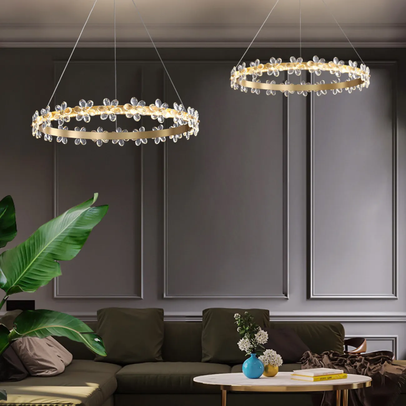 Подвесная люстра FLORENTINA RING D83 от ImperiumLoft