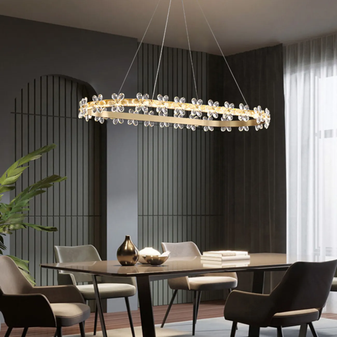 Подвесная люстра FLORENTINA RING D83 от ImperiumLoft