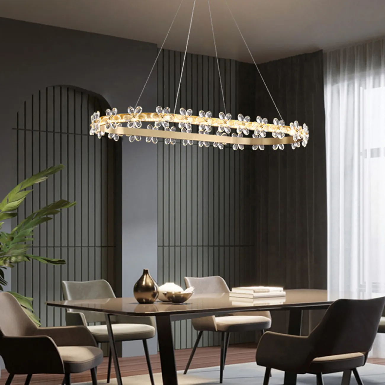 Подвесная люстра FLORENTINA RING D63 от ImperiumLoft