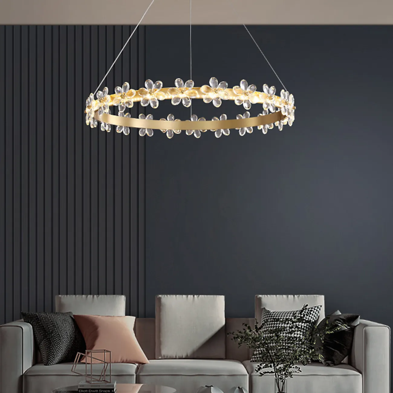 Подвесная люстра FLORENTINA RING D63 от ImperiumLoft