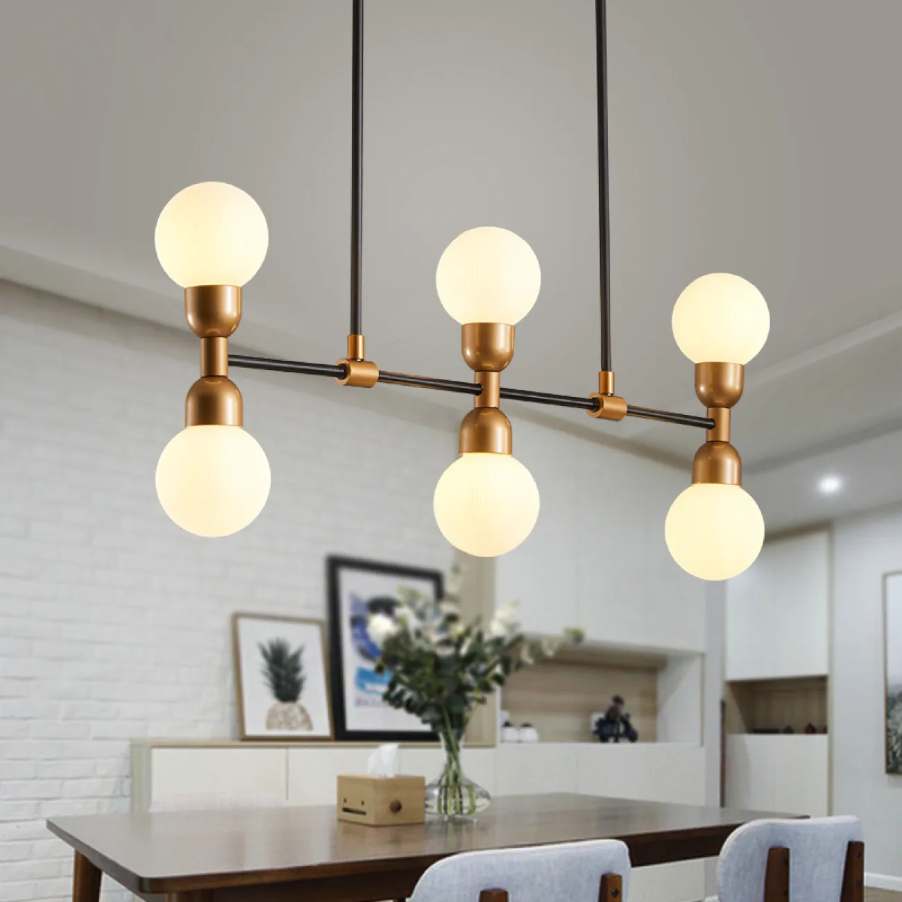 Подвесной реечный светильник DUM LONG от ImperiumLoft