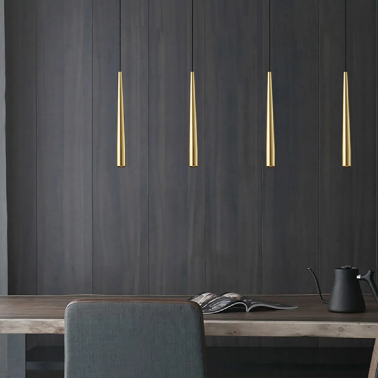 Подвесной светильник MAGRIT H50 Black от ImperiumLoft