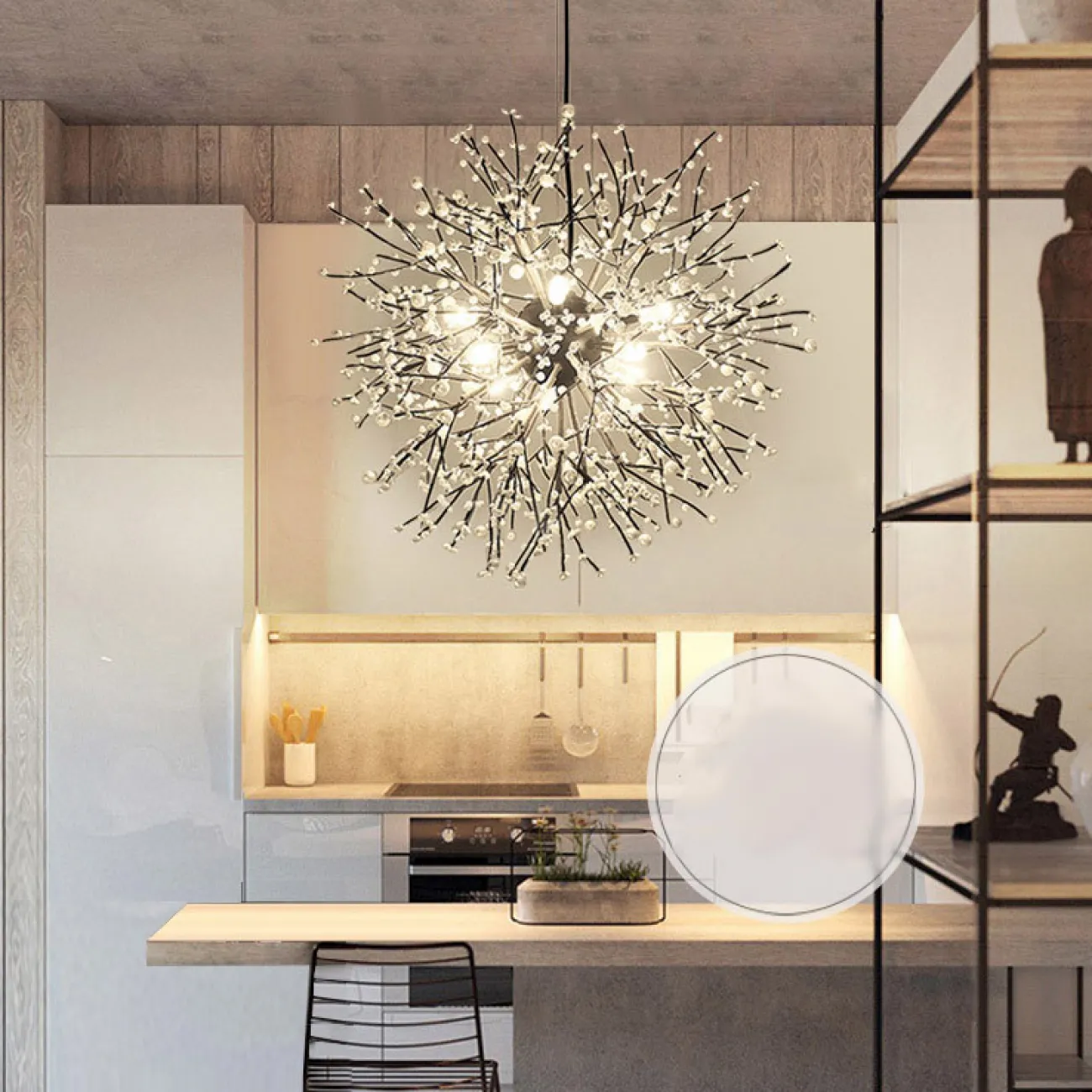 Подвесная люстра MARITZA D80 White от ImperiumLoft