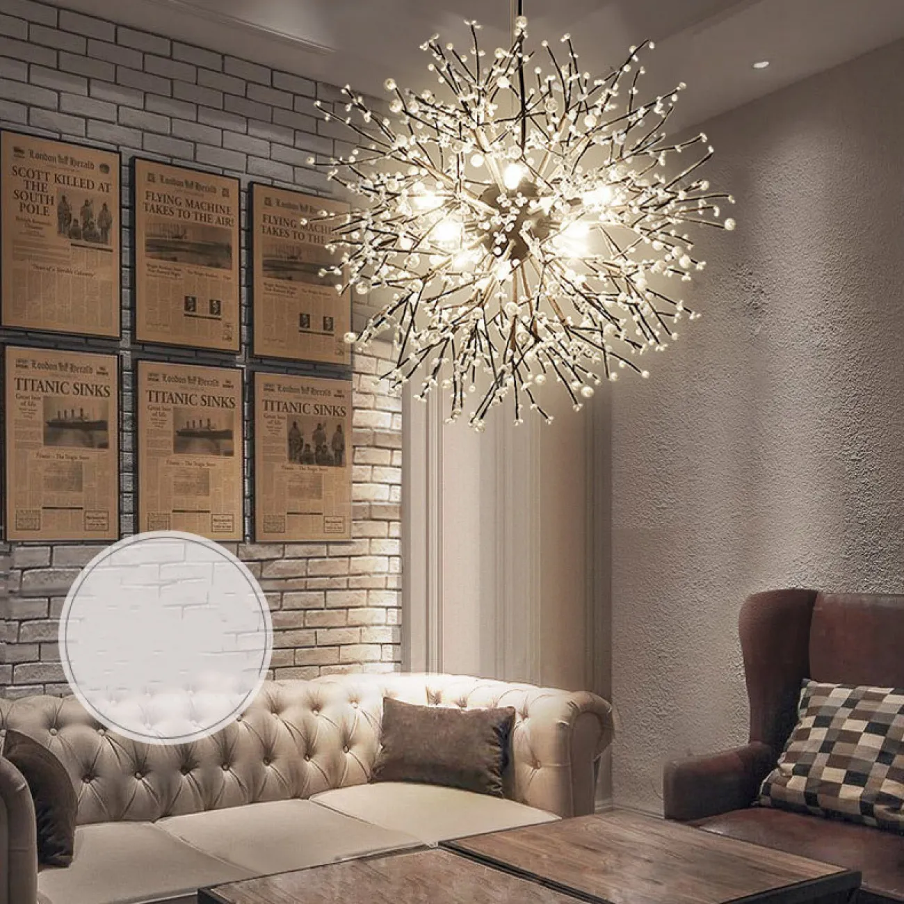 Подвесная люстра MARITZA D80 White от ImperiumLoft