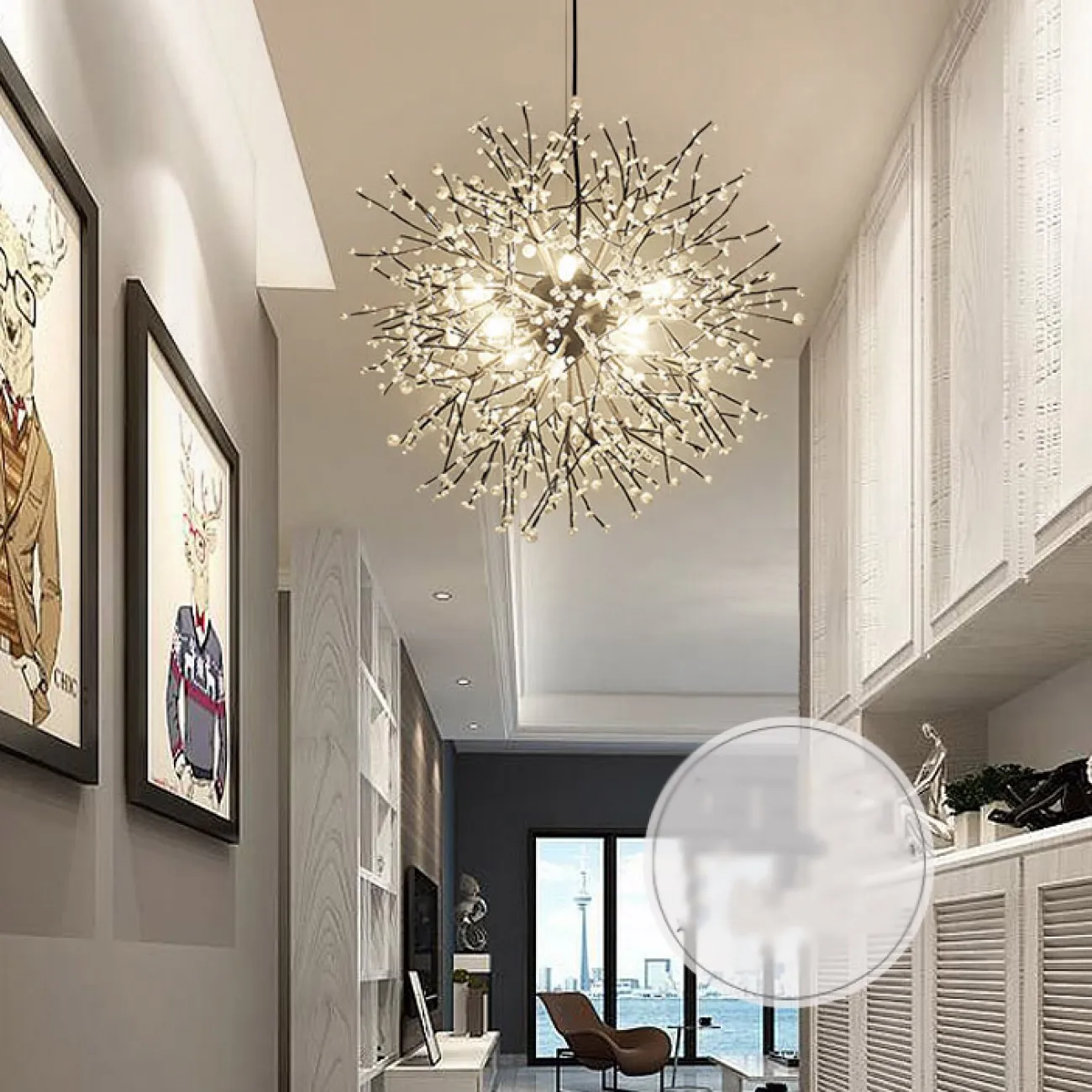 Подвесная люстра MARITZA D80 White от ImperiumLoft