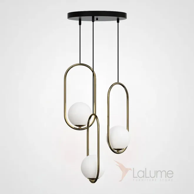 Подвесной светильник HOOP-TRIO Латунь, Эллипс S, Диск от ImperiumLoft Подвесной светильник HOOP-TRIO Латунь, Эллипс S, Диск от ImperiumLoft