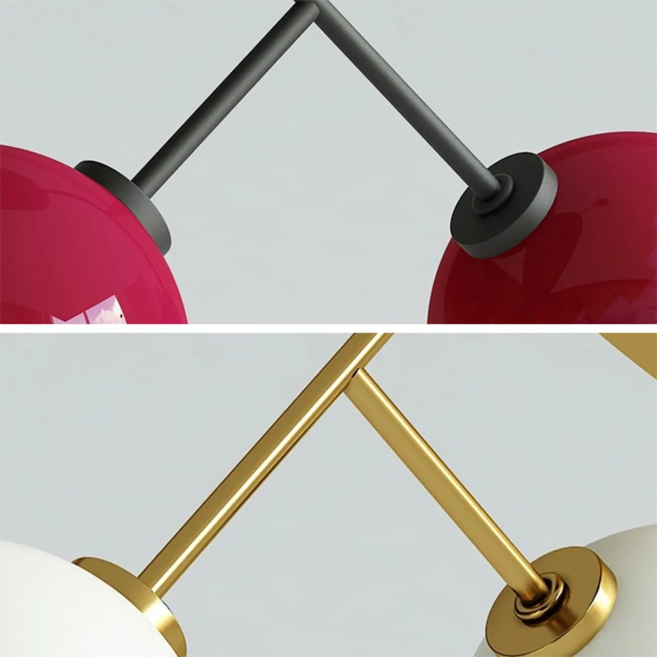 Подвесной светильник CHERRY D50 Gold/White от ImperiumLoft