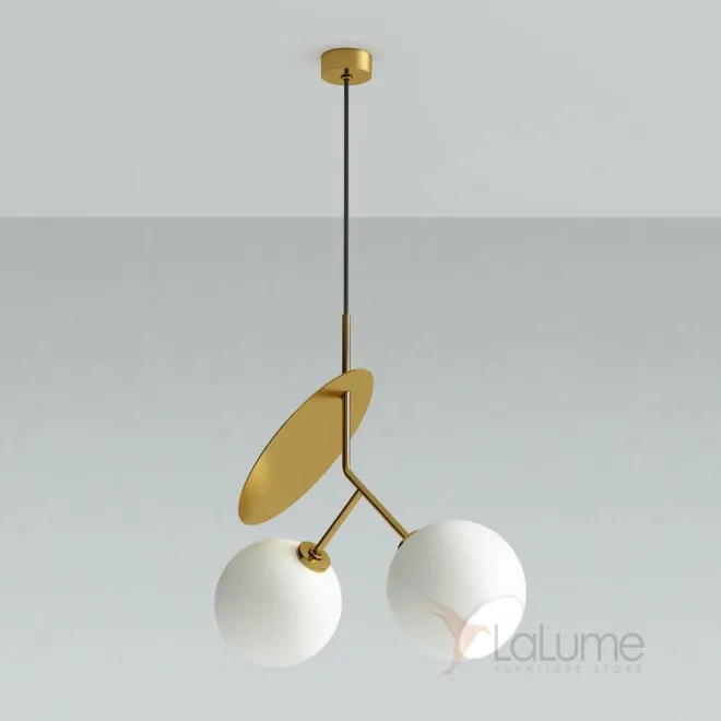 Подвесной светильник CHERRY D50 Gold/White от ImperiumLoft