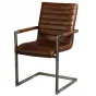 Кожаный стул с подлокотником Loft Stool Eleonora Swan от LaLume