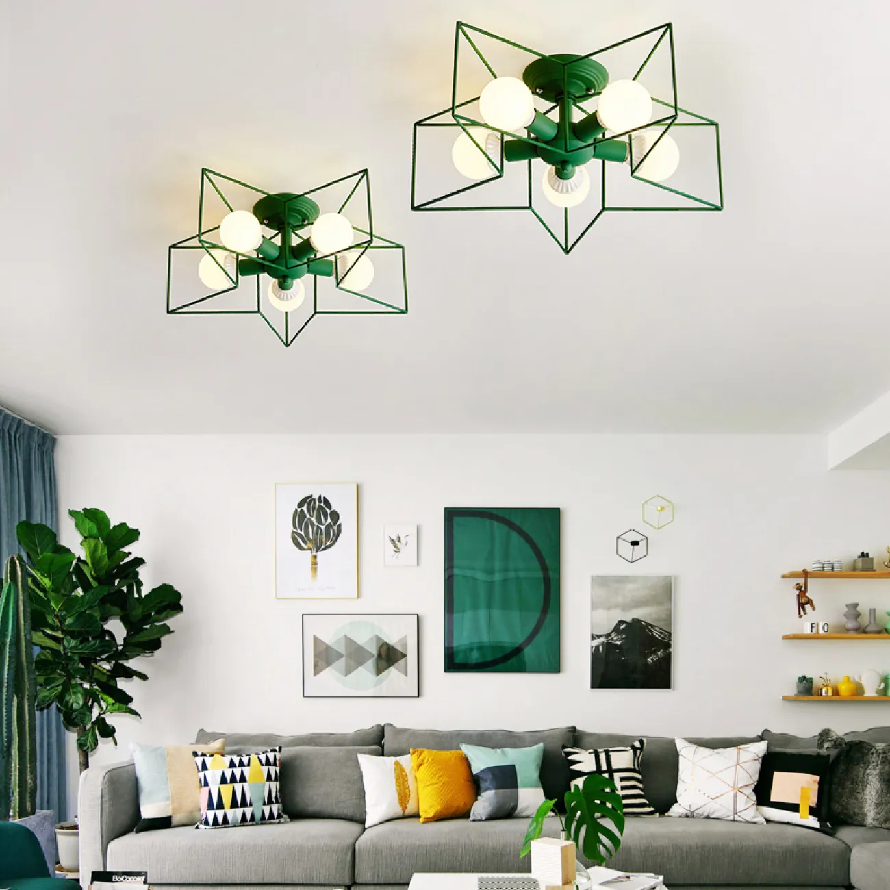 Потолочная люстра ASTERI Green от ImperiumLoft Потолочная люстра ASTERI Green от ImperiumLoft