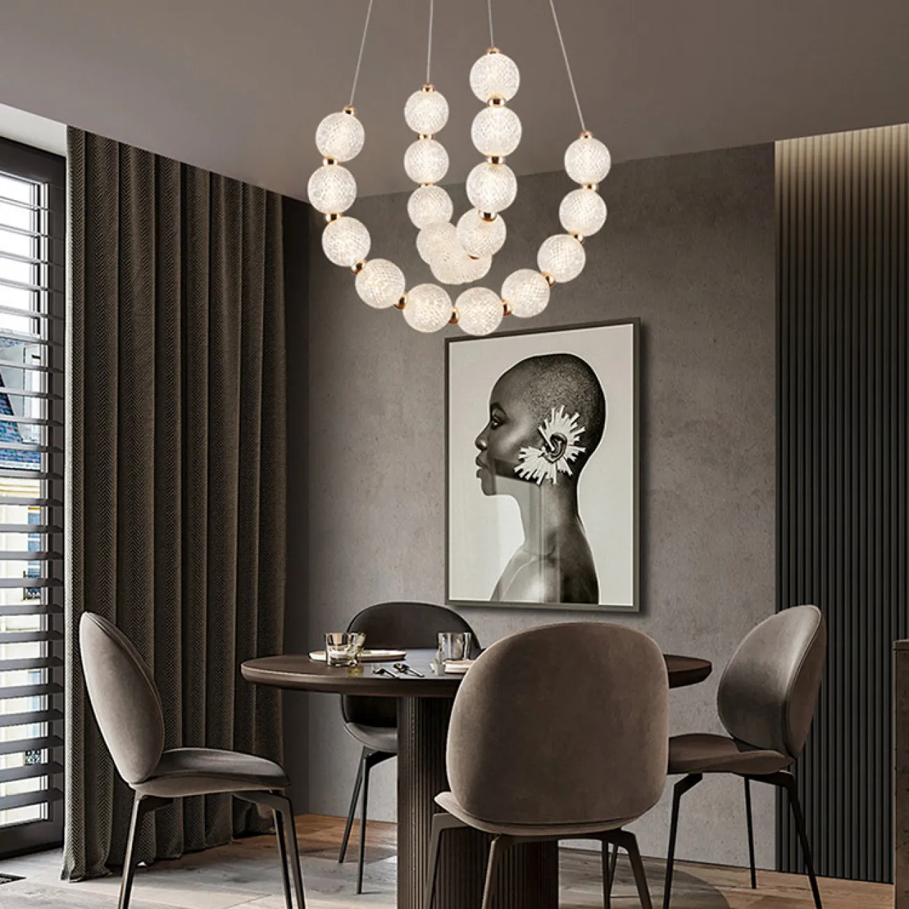 Подвесная люстра ICELIN B D40 3000К от ImperiumLoft